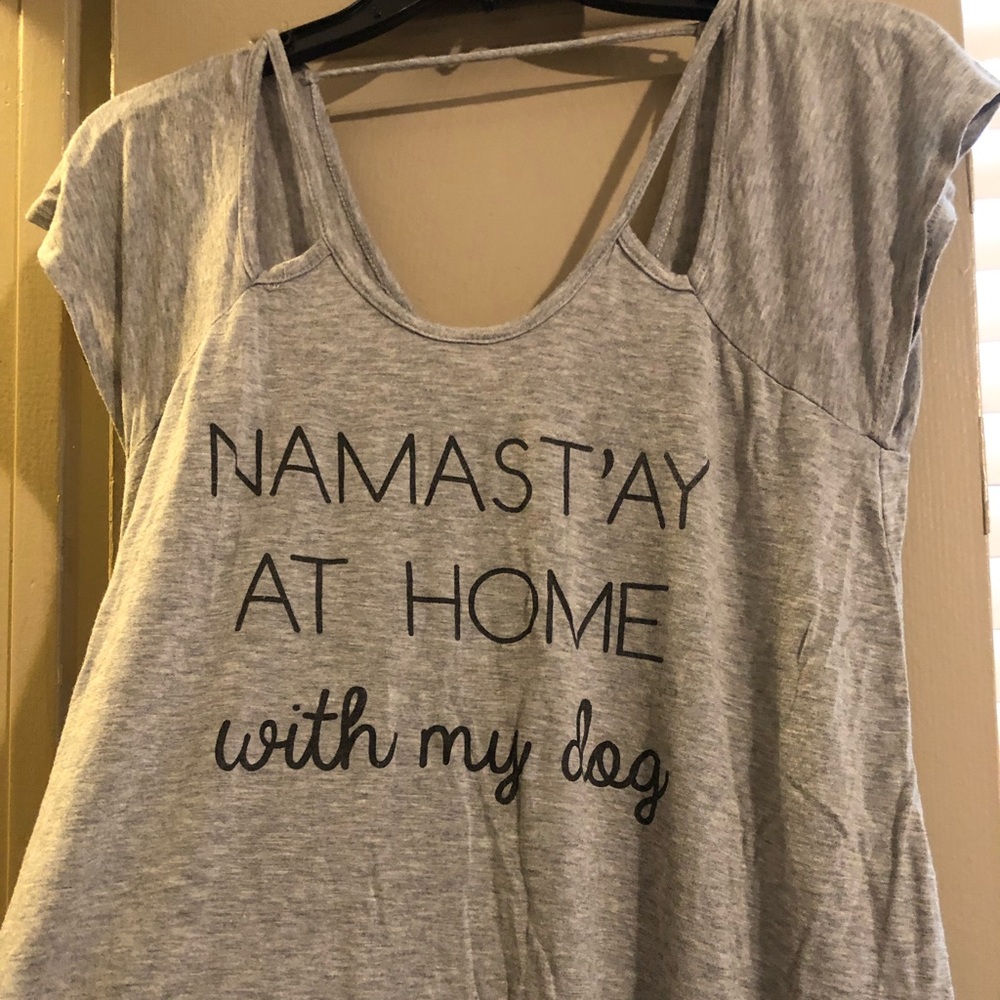 Small Grey Francescas Flowwy Top.